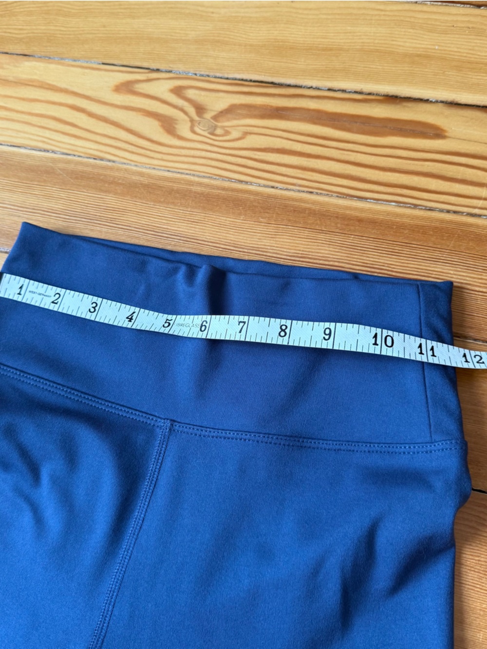 Flared navy blue leggings yoga pants - Picture 5 of 10